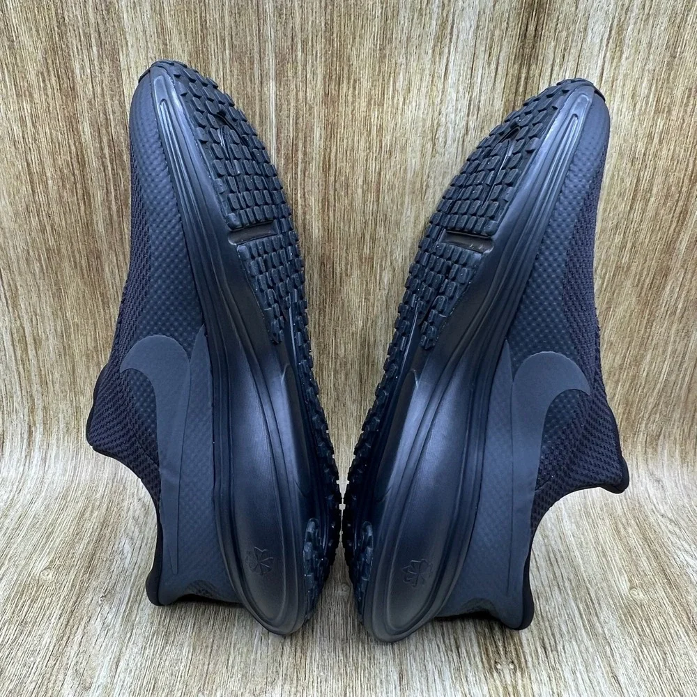 Nike Revolution 8 EasyOn Men's Size 10.5 Black Slip On Running Shoes HQ2414-003